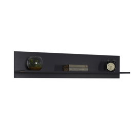 Hanah Home Estantería de Pared Antracita 120 cm